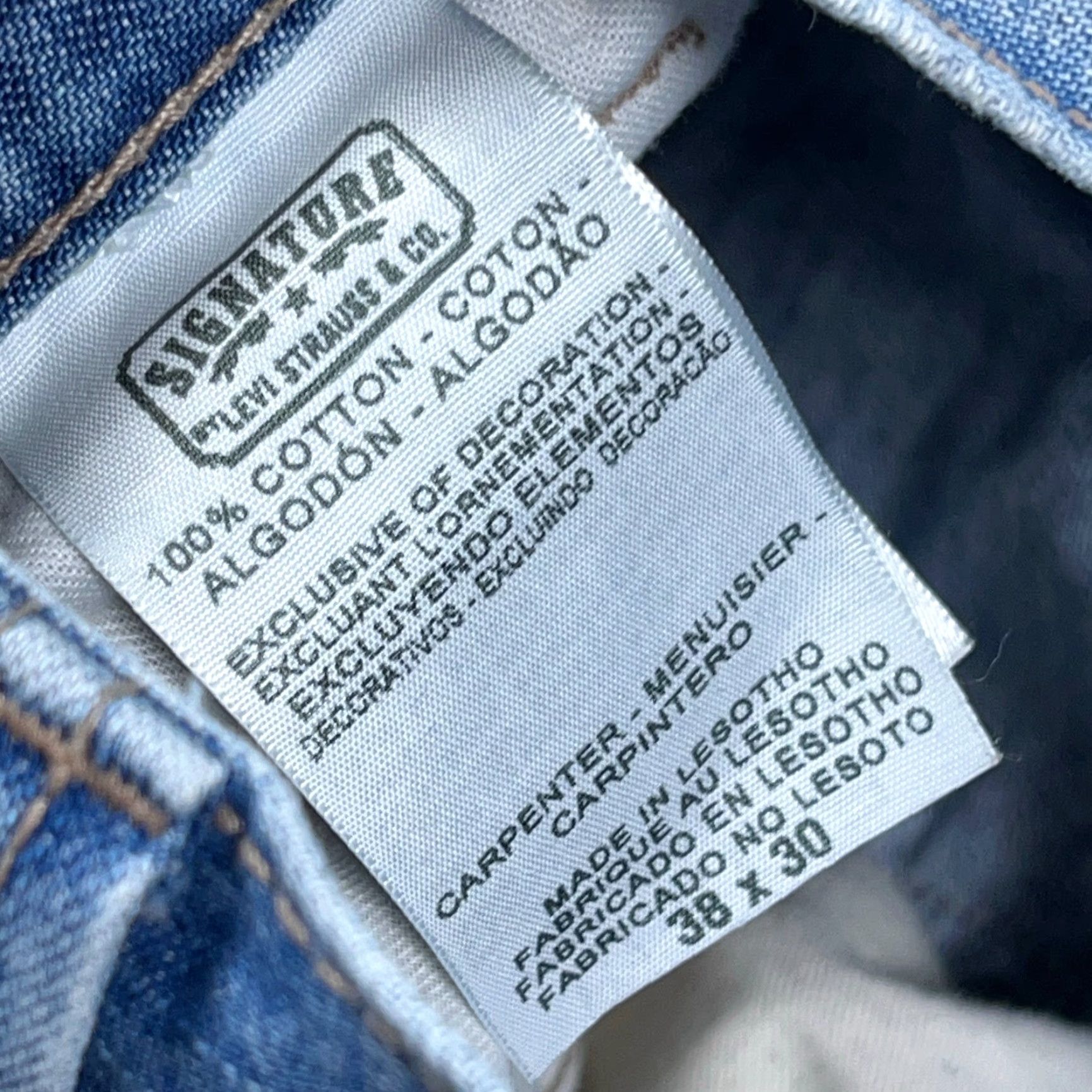 Levi's VINTAGE Levi's Jeans Men 38x30 Baggy Carpenter 5-Pocket Denim Blue Grunge Work Wear Size US 38 / EU 54 - 4 Thumbnail