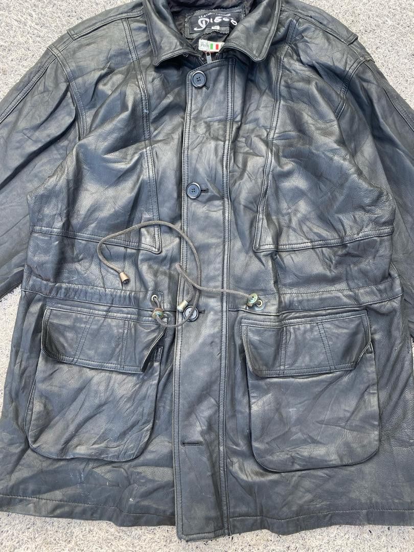 Genuine Leather × Japanese Brand × Leather Black Leather Chore Jacket Style Size US M / EU 48-50 / 2 - 3 Thumbnail