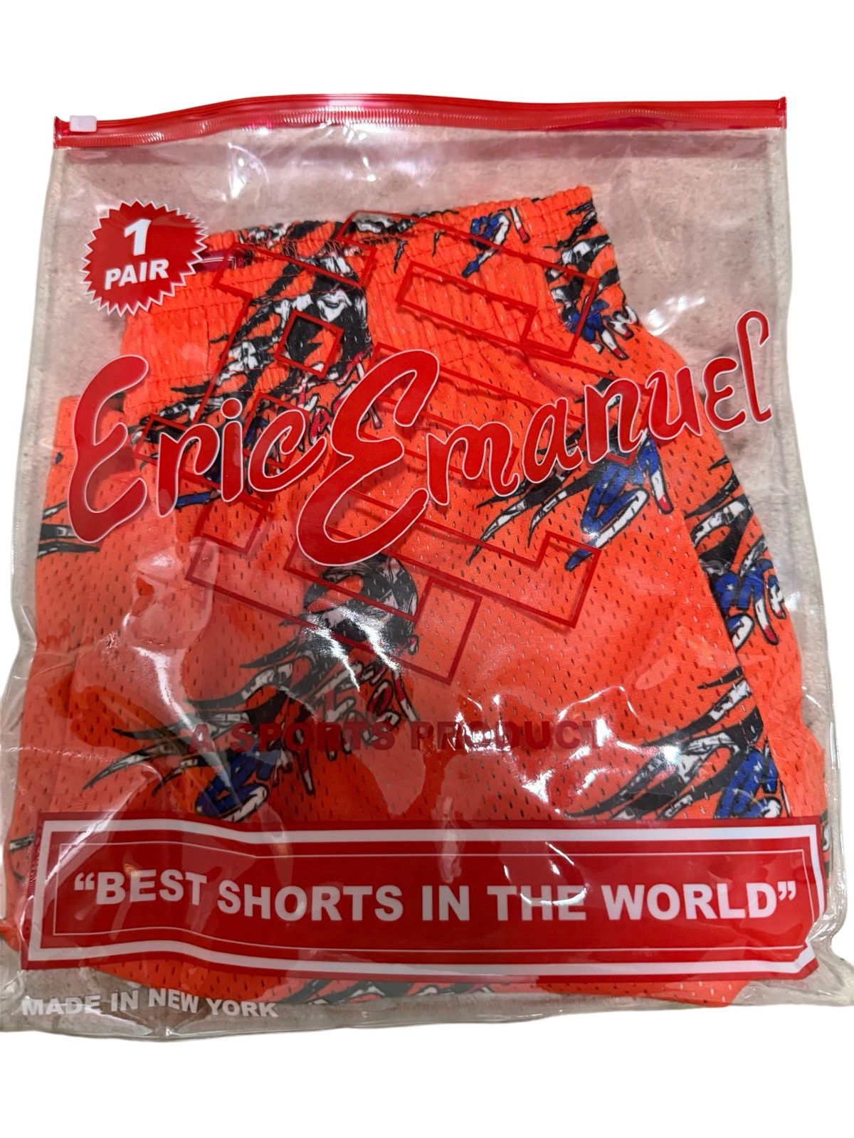 Matty Boy Eric Emanuel x Matty Boy Orange Core Shorts Size Larg Size US 34 / EU 50 - 6 Thumbnail