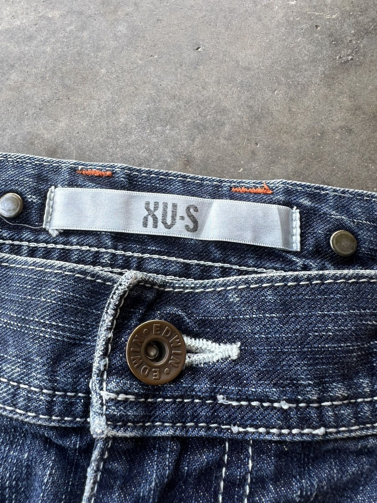 Edwin 💥Flare 💥Vintage Edwin XVS Distress Washed Jean Size US 33 - 18 Thumbnail