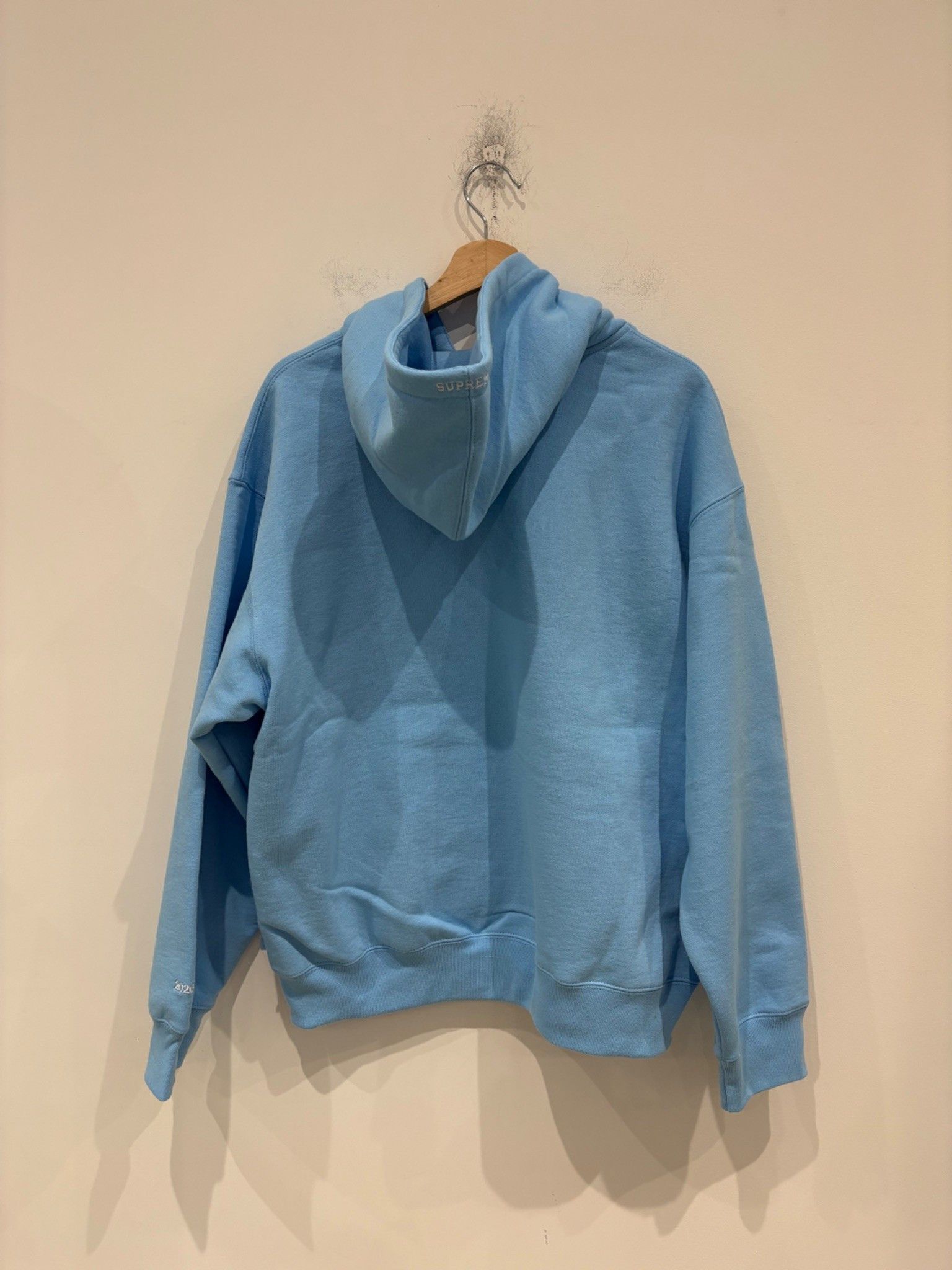 Supreme Supreme Devil S Logo Zip Up Hooded Sweatshirt Light Blue Size US L / EU 52-54 / 3 - 4 Thumbnail