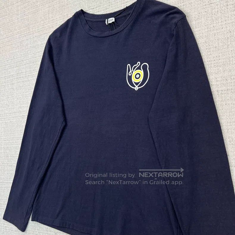 Loewe LOEWE Oil painting print long-sleeve T-shirt Size L / US 10 / IT 46 - 2 Thumbnail