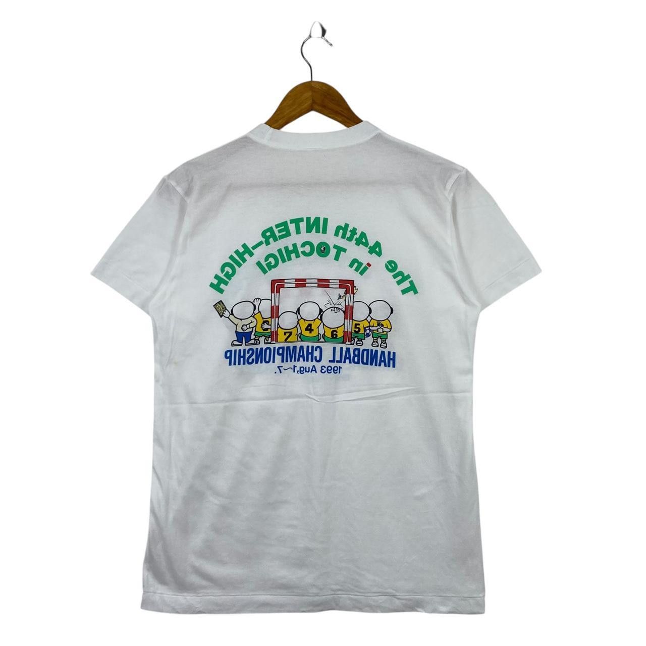 Vintage Vintage 1993 TOCHIGI HANDBALL CHAMPIONSHIP Tee Shirt Top Size S / US 4 / IT 40 - 4 Thumbnail