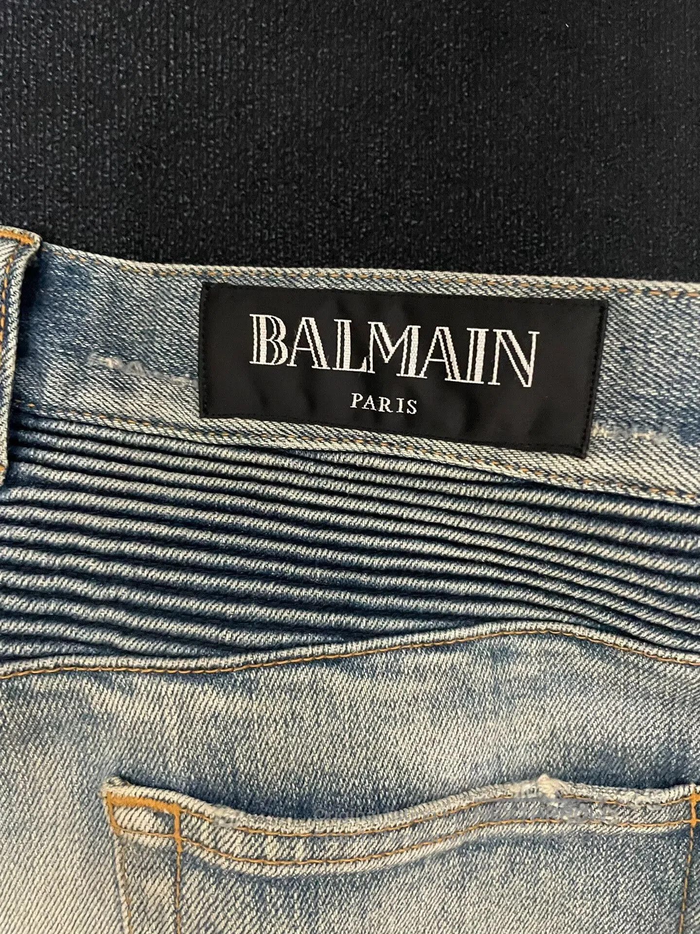 Balmain Balmain Distressed Motorcycle Jeans. Size US 31 - 6 Thumbnail
