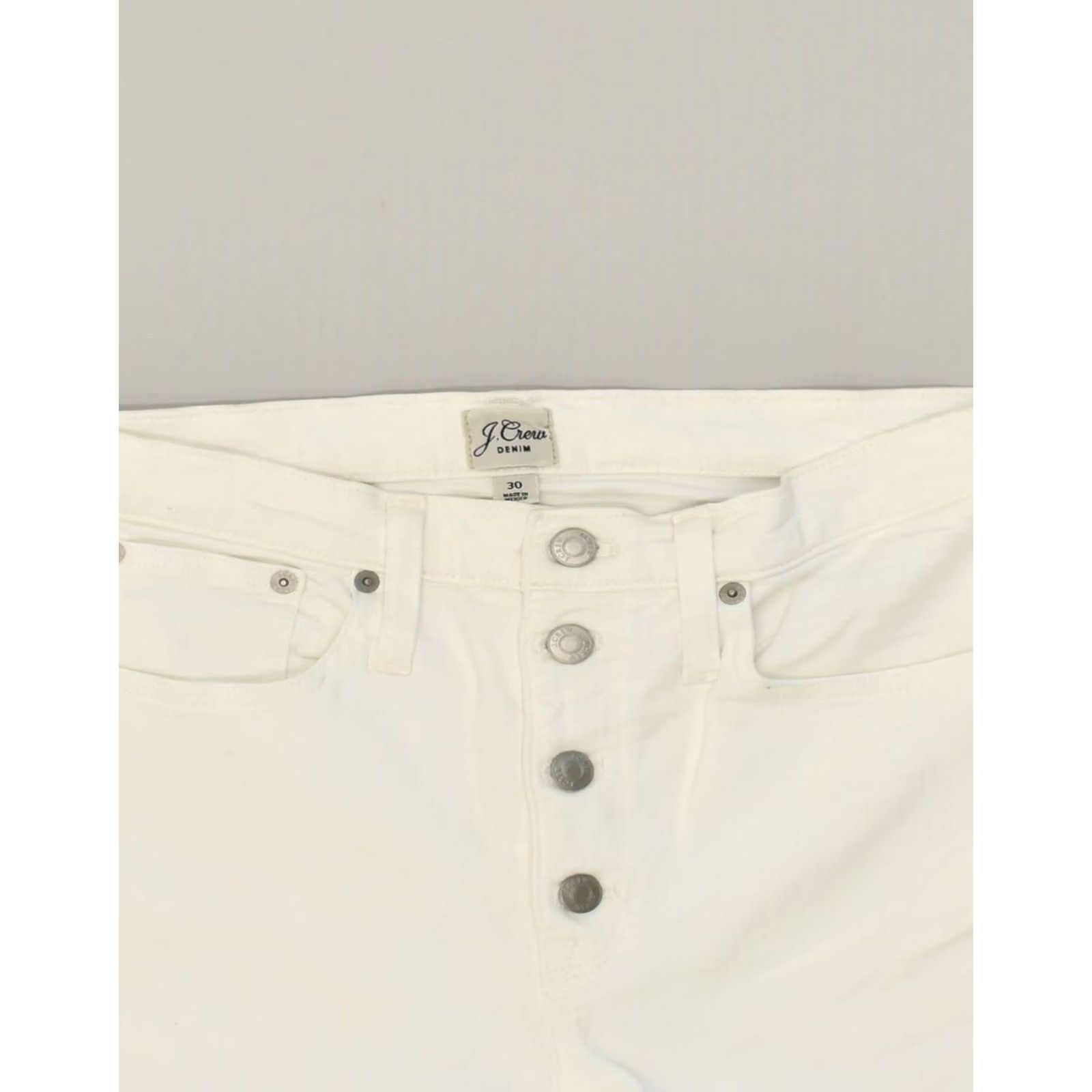 J.Crew J. CREW Womens Bootcut Jeans White Cotton W30 L26 Size 30" / US 8 / IT 44 - 5 Thumbnail