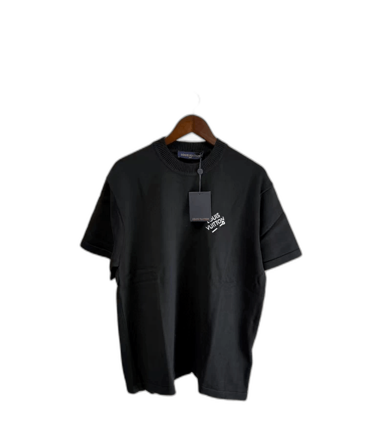 Louis Vuitton Louis Vuitton Louis Vuitton Black Short Sleeve Knitted Top Size US XL / EU 56 / 4 - 1 Thumbnail