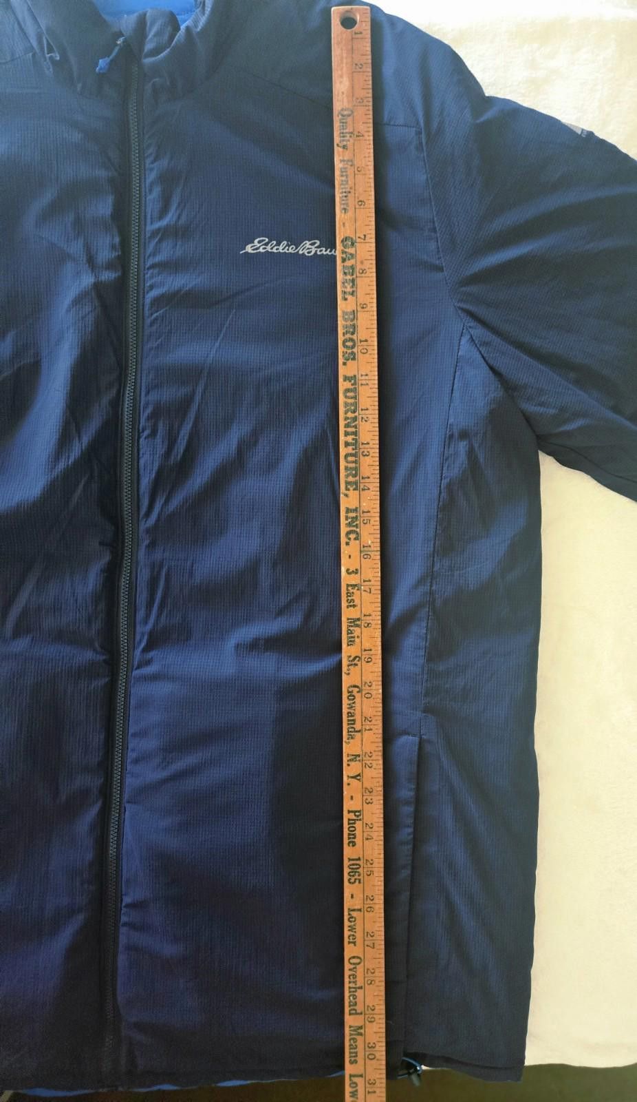 Eddie Bauer Eddie Bauer Men's XL Tall Reversible Jacket Blue Full Zip Size US XL / EU 56 / 4 - 5 Thumbnail