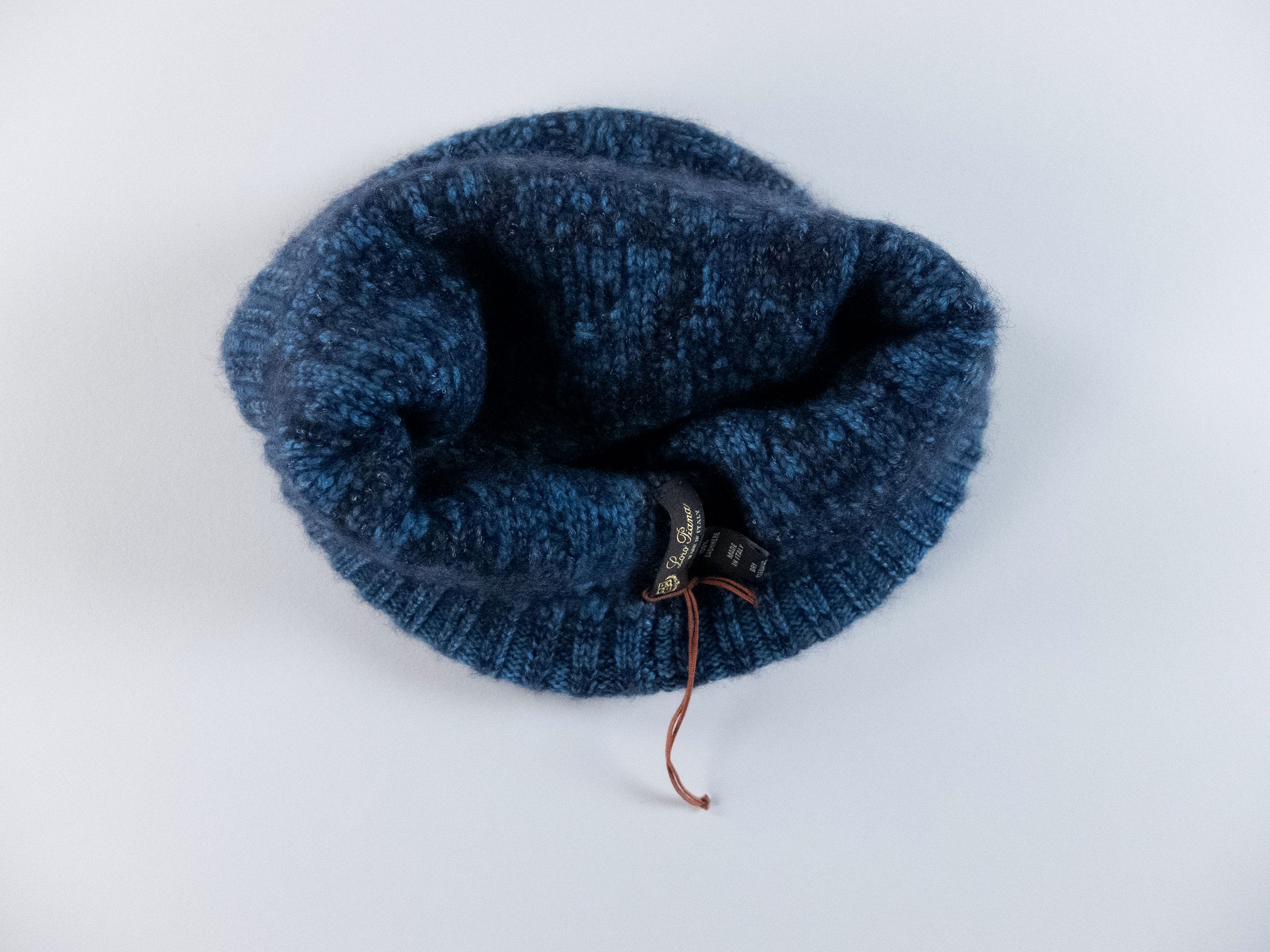 Loro Piana LORO PIANA Snow Wander blue cashmere knit beanie hat Size ONE SIZE - 3 Thumbnail