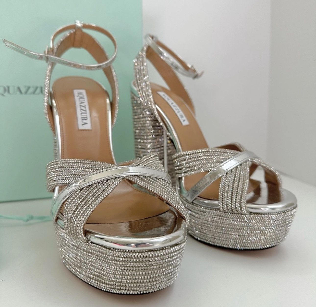 Aquazzura Aquazzura Sundance Crystal Plateau 140 Size US 10 / IT 40 - 5 Thumbnail