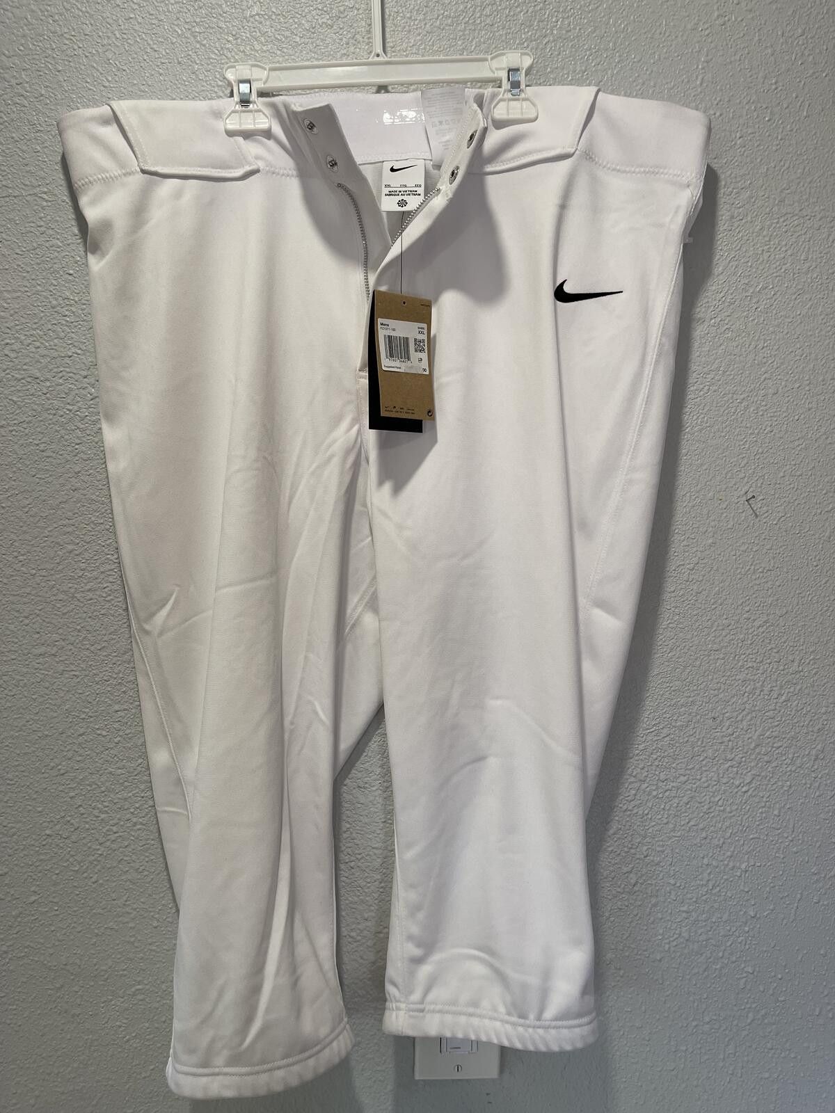 Nike Nike Men's White Baseball Pants XXL Size ONE SIZE - 1 Thumbnail