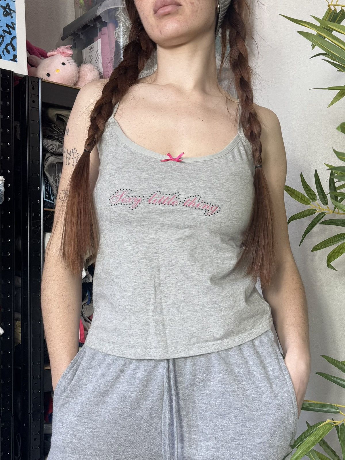 Vintage VINTAGE HUMOUR 2000s SEXY LITTLE THING TANK TOP Size M / US 6-8 / IT 42-44 - 3 Thumbnail