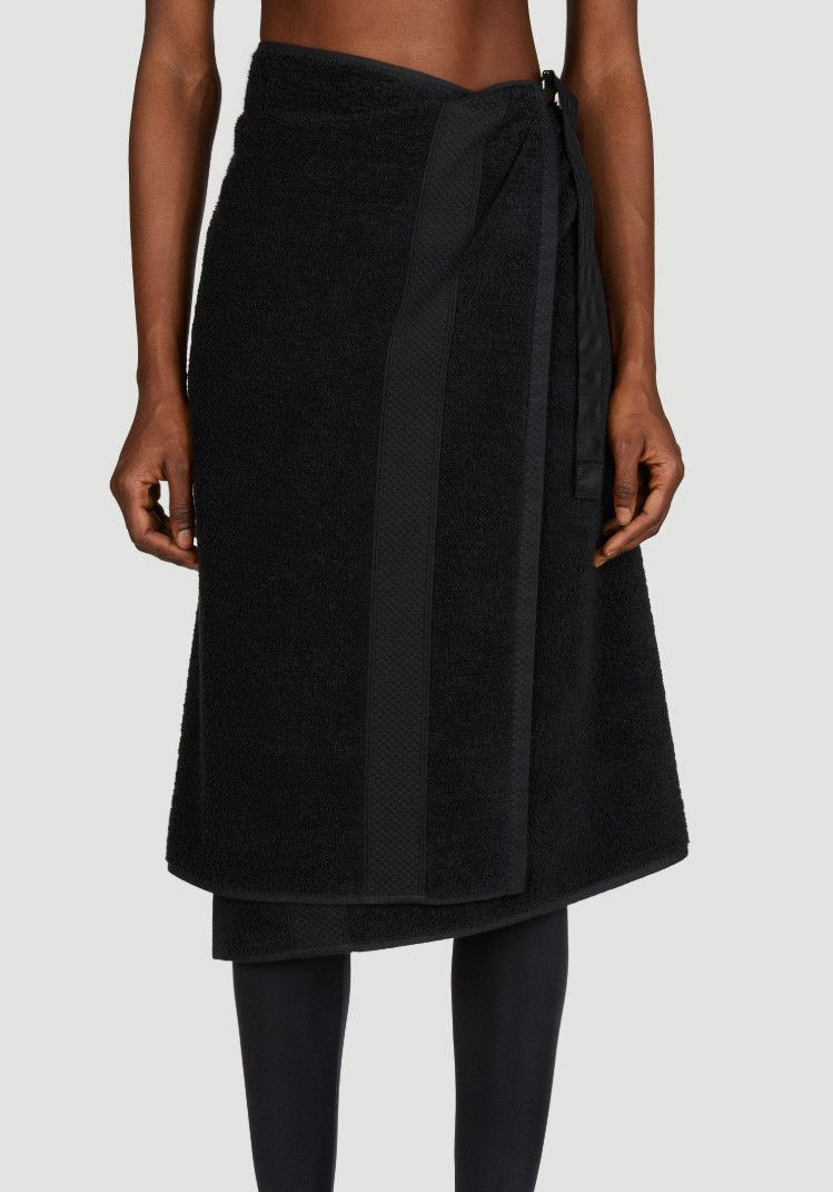 Balenciaga Balenciaga Black Washed Cotton Maxi Skirt | Grailed