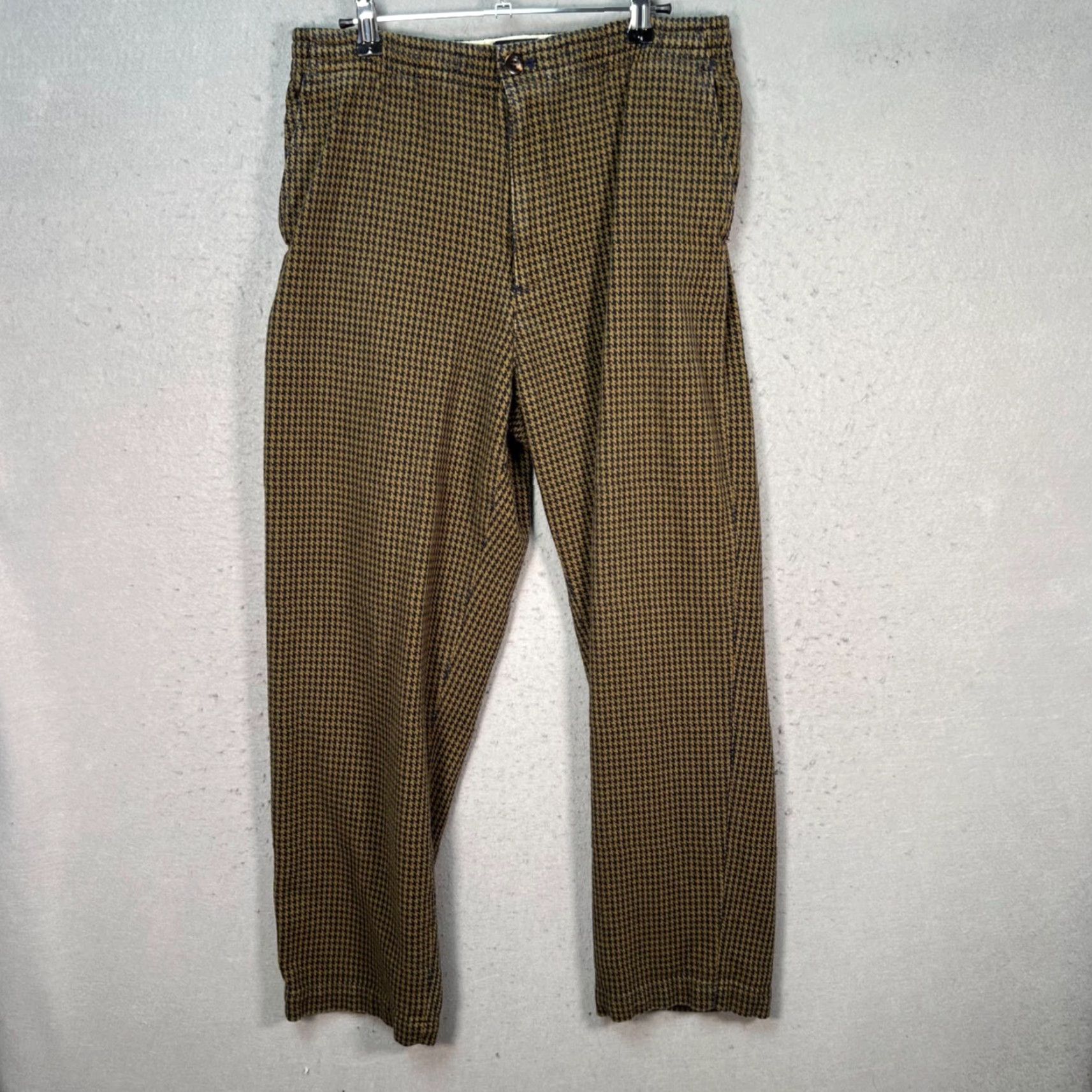 Dockers DOCKERS Mens Size Small Organic Cotton Straight Leg Houndstooth Pants Size US 29 - 7 Thumbnail