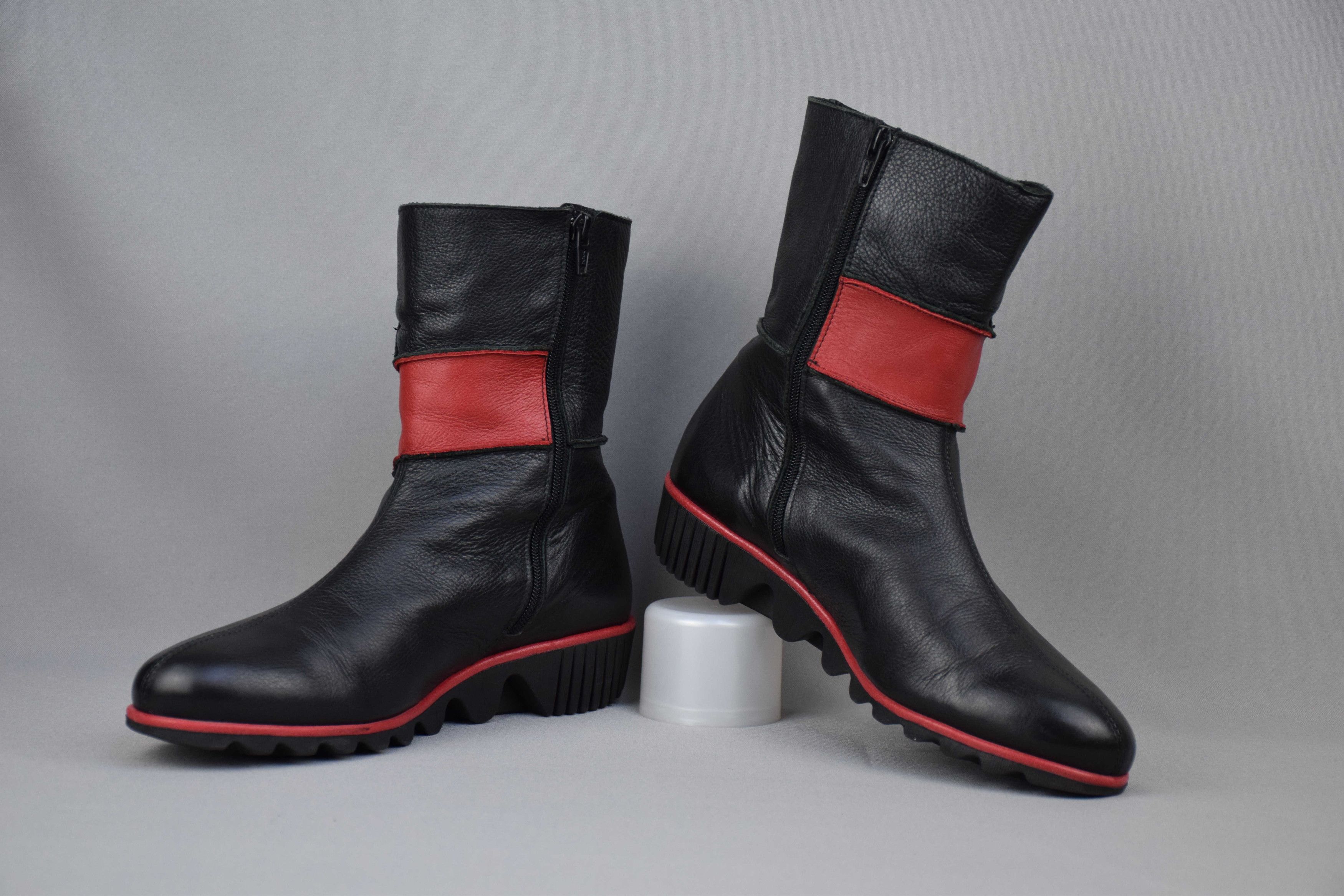 Other Clamp Boots Women's Leather Biker Shoes US 8 UK 6 EU 39 Size US 8 / IT 38 - 6 Thumbnail