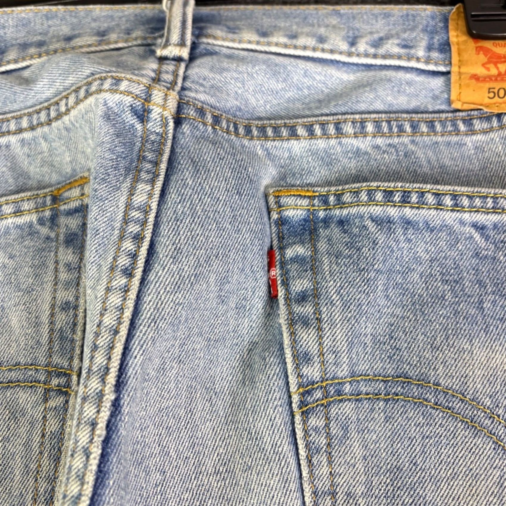 Levi's Levi's 505 Regular Fit Light Wash Denim Jeans Mens 36x26 Vintage No Size US 36 / EU 52 - 6 Thumbnail