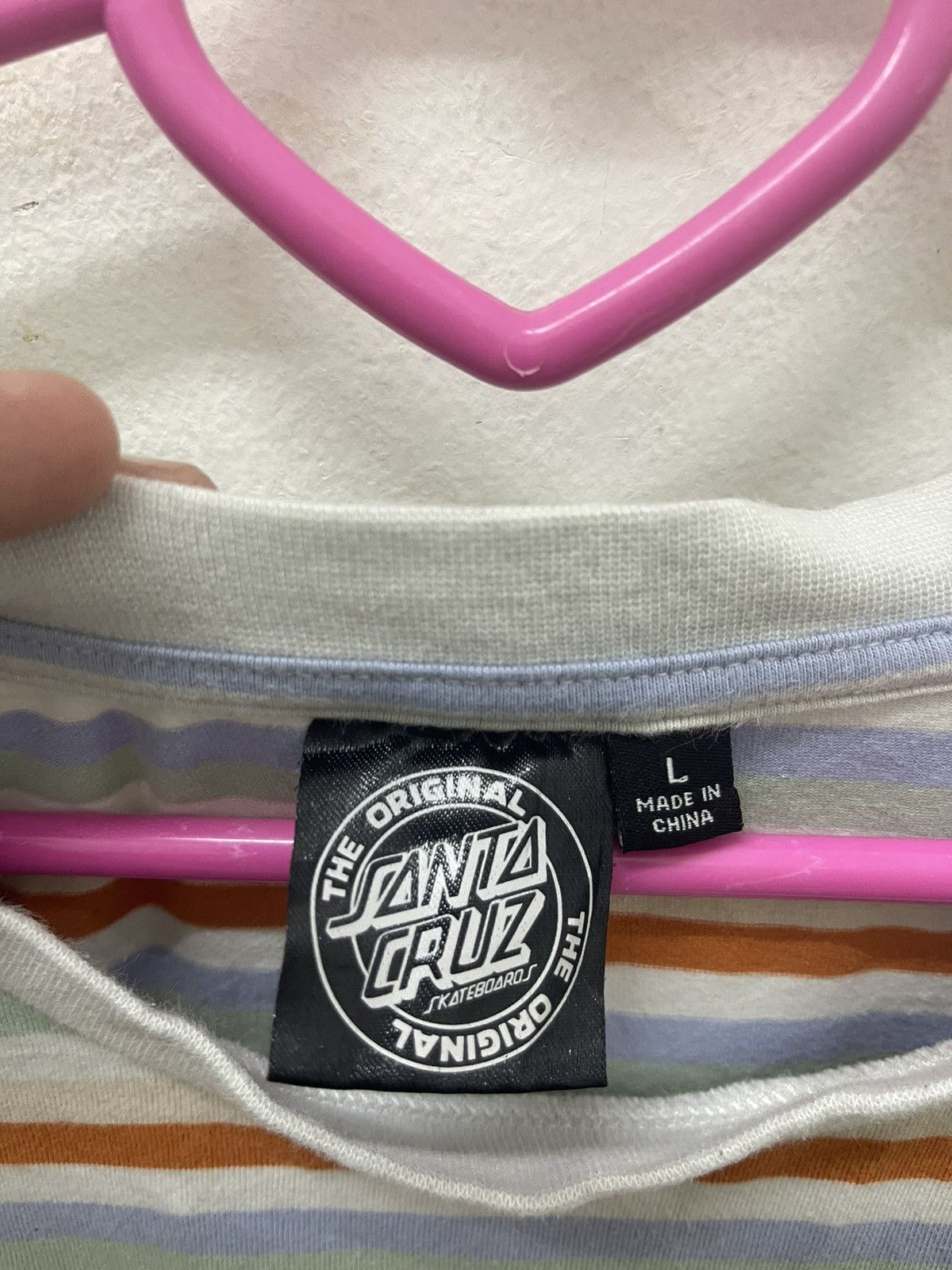 Santa Cruz Skateboards Rare Vintage SANTA CRUZ Skateboards Striped Size US L / EU 52-54 / 3 - 5 Thumbnail