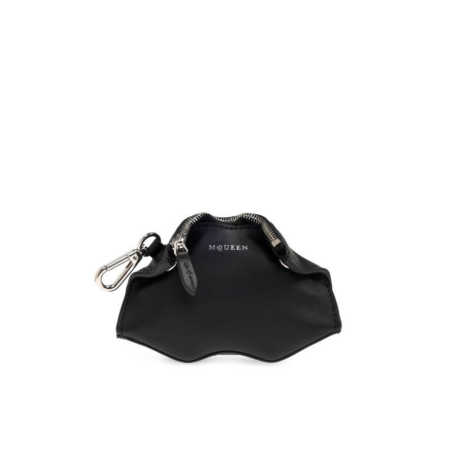 Alexander McQueen ALEXANDER MCQUEEN Black Leather Pouch New & Authentic Size ONE SIZE - 1 Thumbnail
