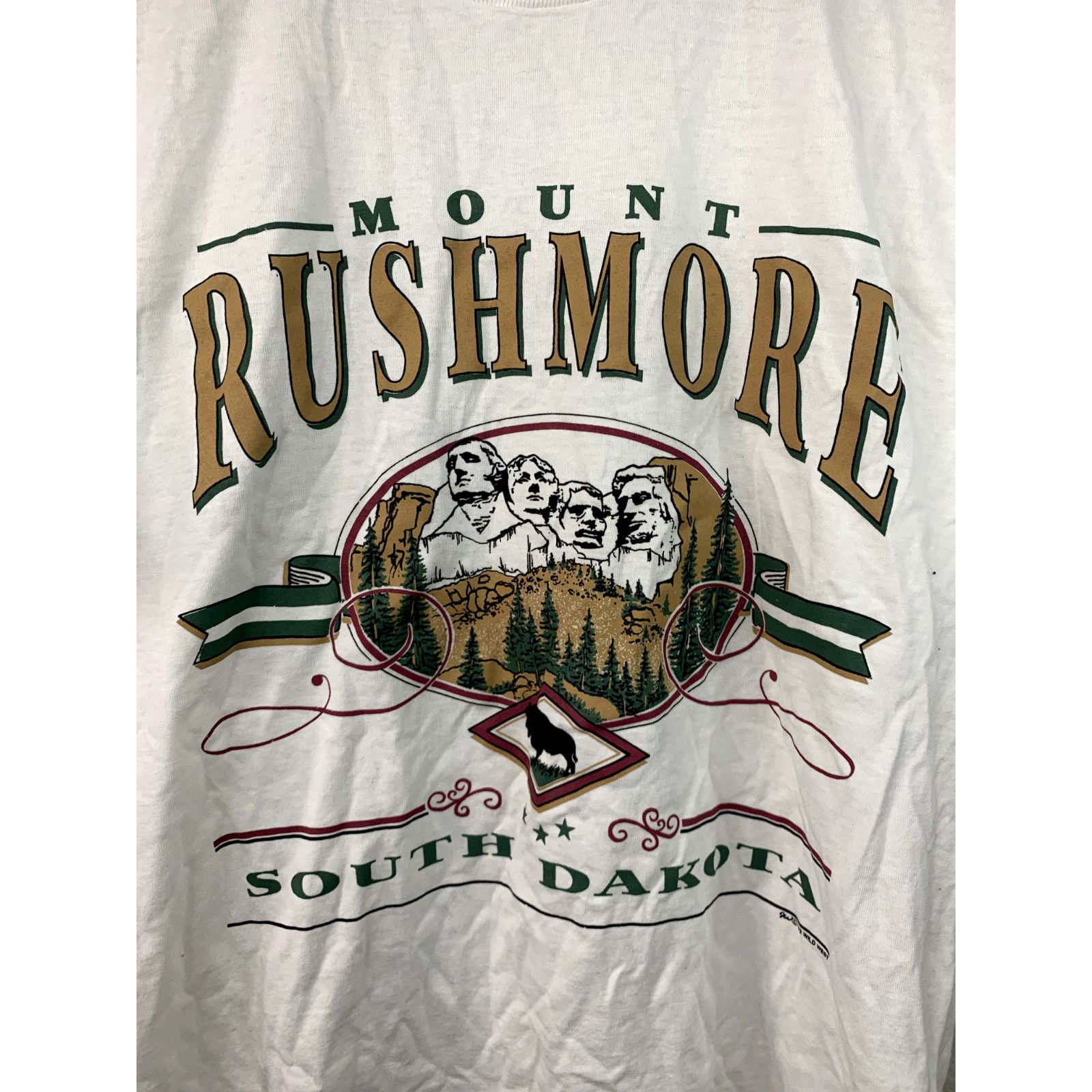 Jerzees Vintage Mount Rushmore Lake Tahoe White M Test Print Tee Size US M / EU 48-50 / 2 - 2 Thumbnail