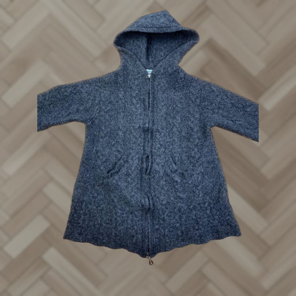 Vintage Aran Crafts Cardigan Jackets Womens S Gray Merino Wool Ireland Casual 10312 Size S / US 4 / IT 40 - 1 Thumbnail