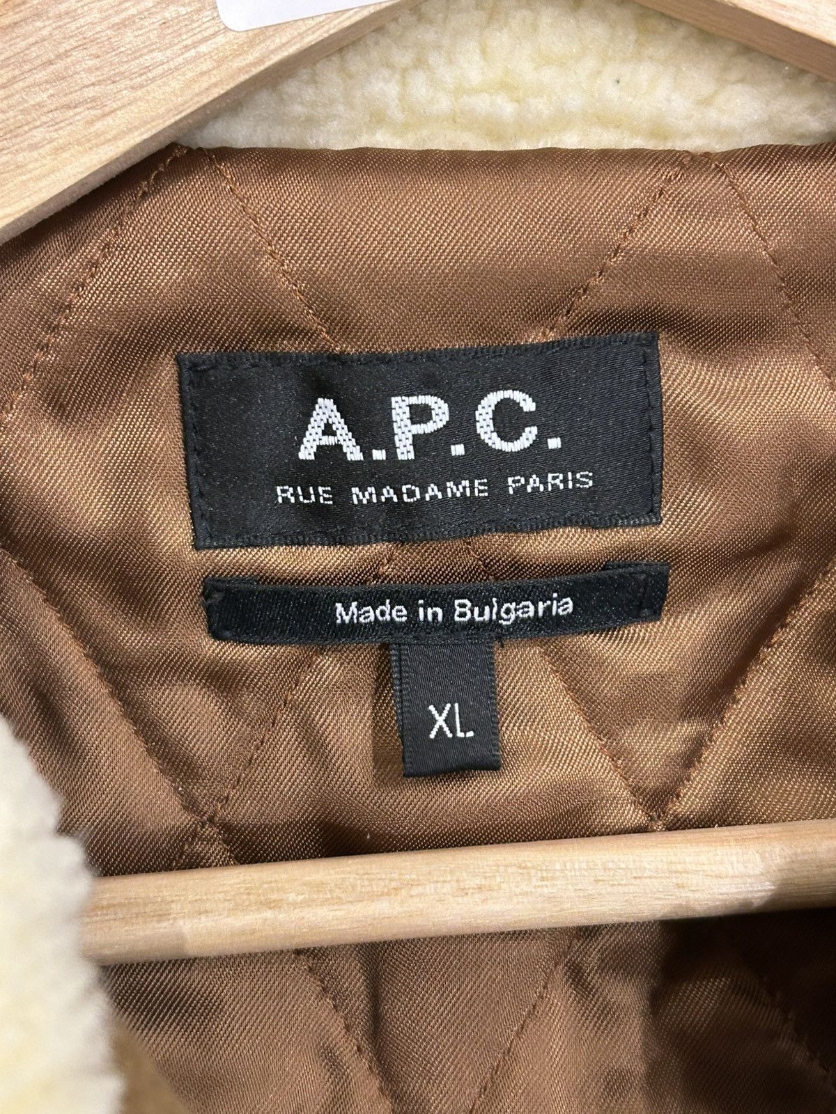 A.P.C. A.P.C. Faux Wool Shearling Jacket Size US XL / EU 56 / 4 - 3 Thumbnail