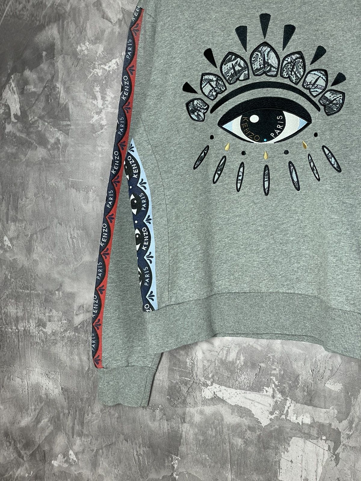 Hypebeast × Japanese Brand × Kenzo Kenzo Big Logo Overlogo embroidered sweatshirt Size M / US 6-8 / IT 42-44 - 5 Thumbnail