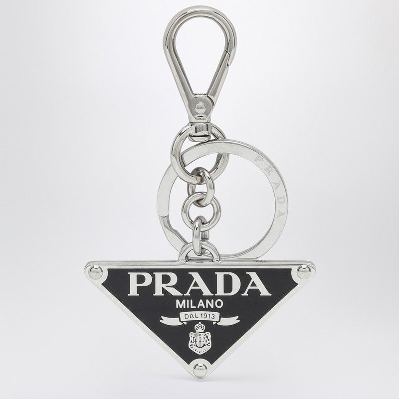 Prada Prada Black Metal Keyring Size ONE SIZE - 1 Thumbnail
