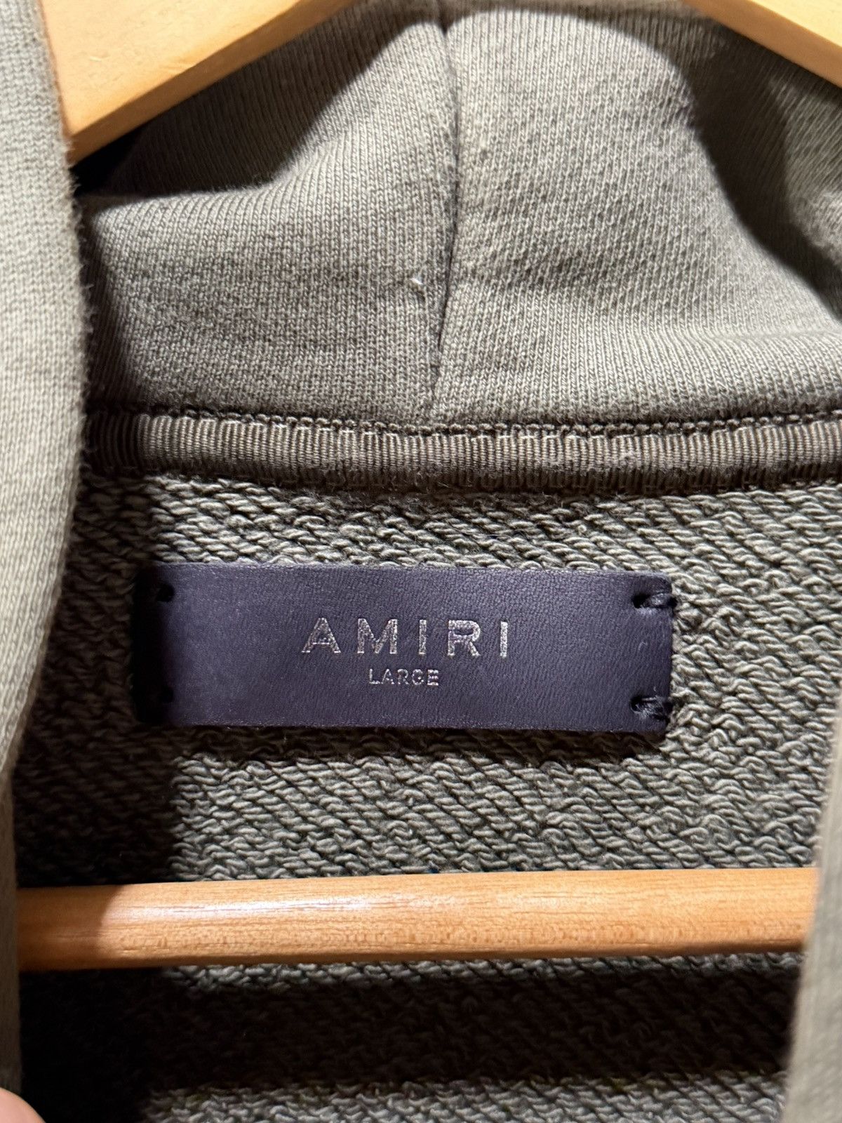 Amiri AMIRI KHAKI BONES HOLLYWOOD HOODIE Size US L / EU 52-54 / 3 - 8 Thumbnail