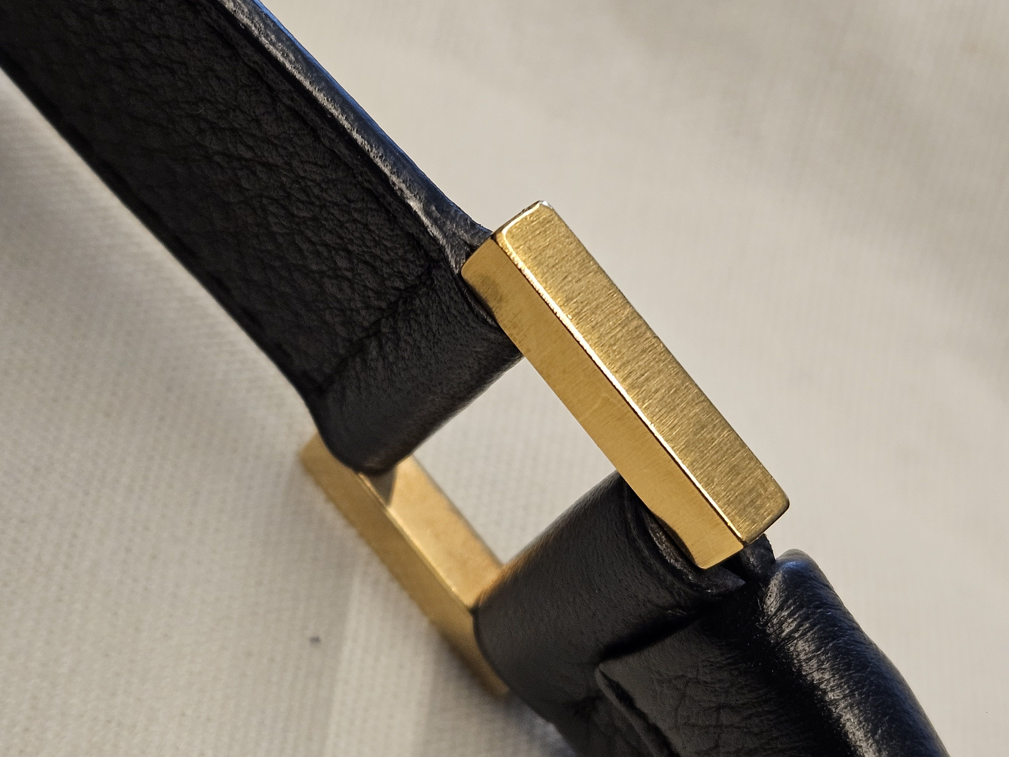 Delvaux DELVAUX Louise PM Black Grained Leather Shoulder Bag Size ONE SIZE - 14 Thumbnail