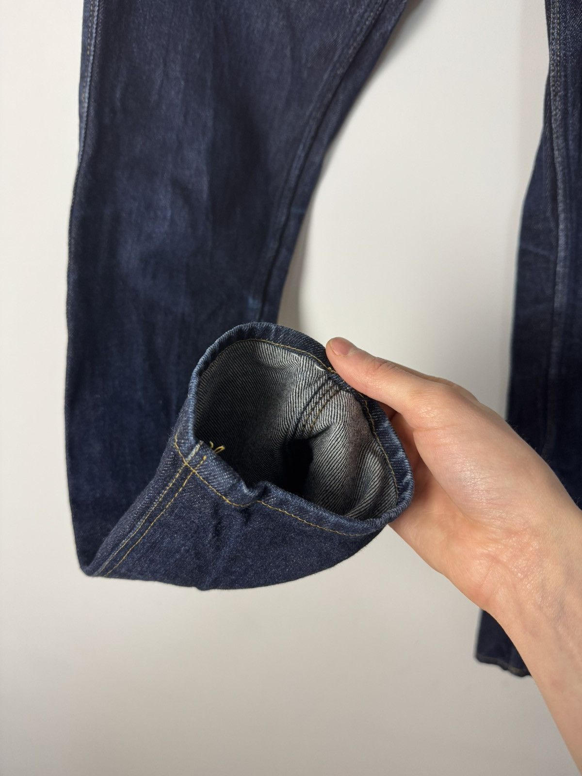 Acne Studios Acne Studios Max Raw Denim Jeans Navy Washed Vintage Style Size 30" / US 8 / IT 44 - 9 Thumbnail
