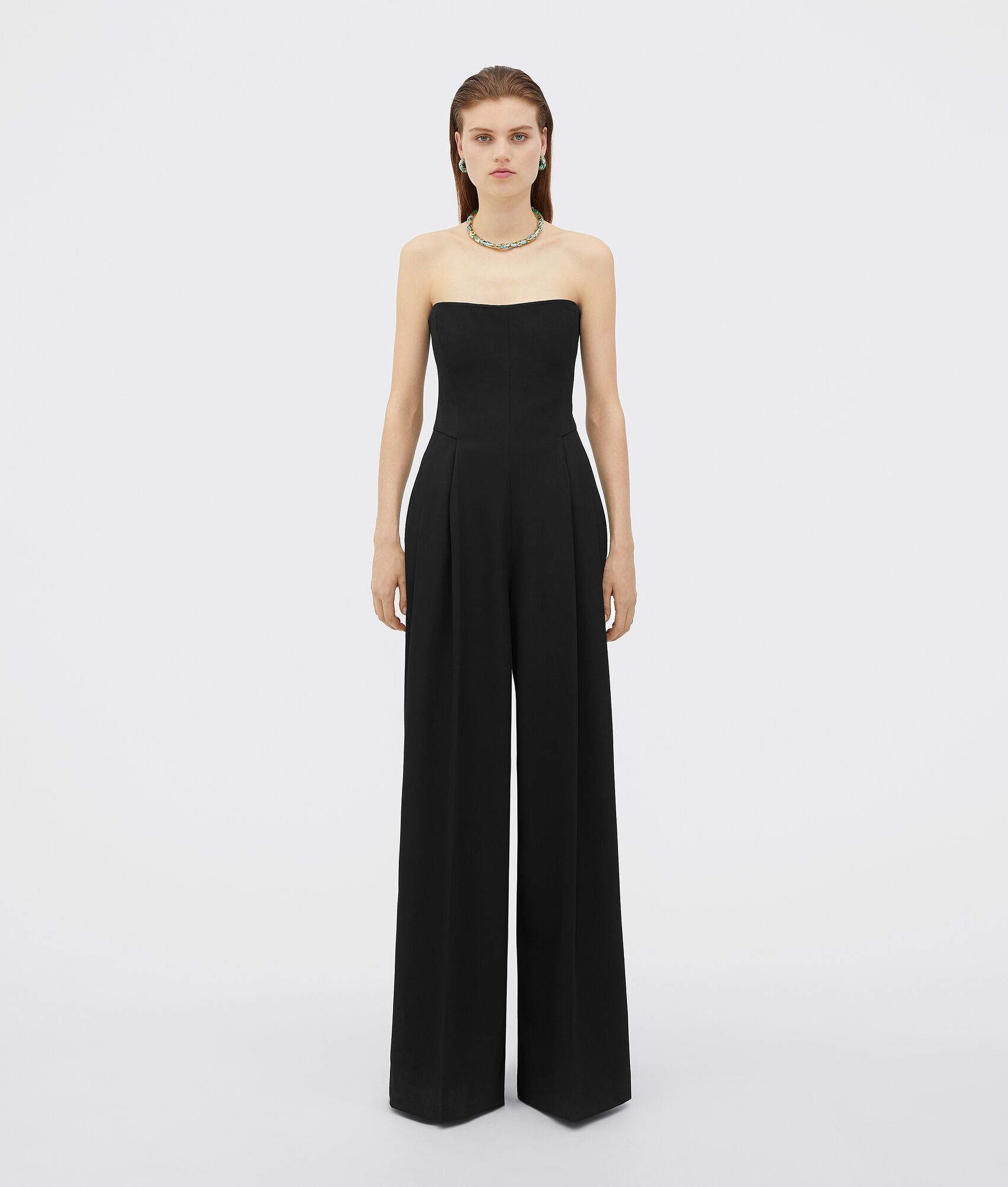 Bottega Veneta o1bcso1str0225 Jumpsuit in Black Size 28" / US 6 / IT 42 - 1 Thumbnail