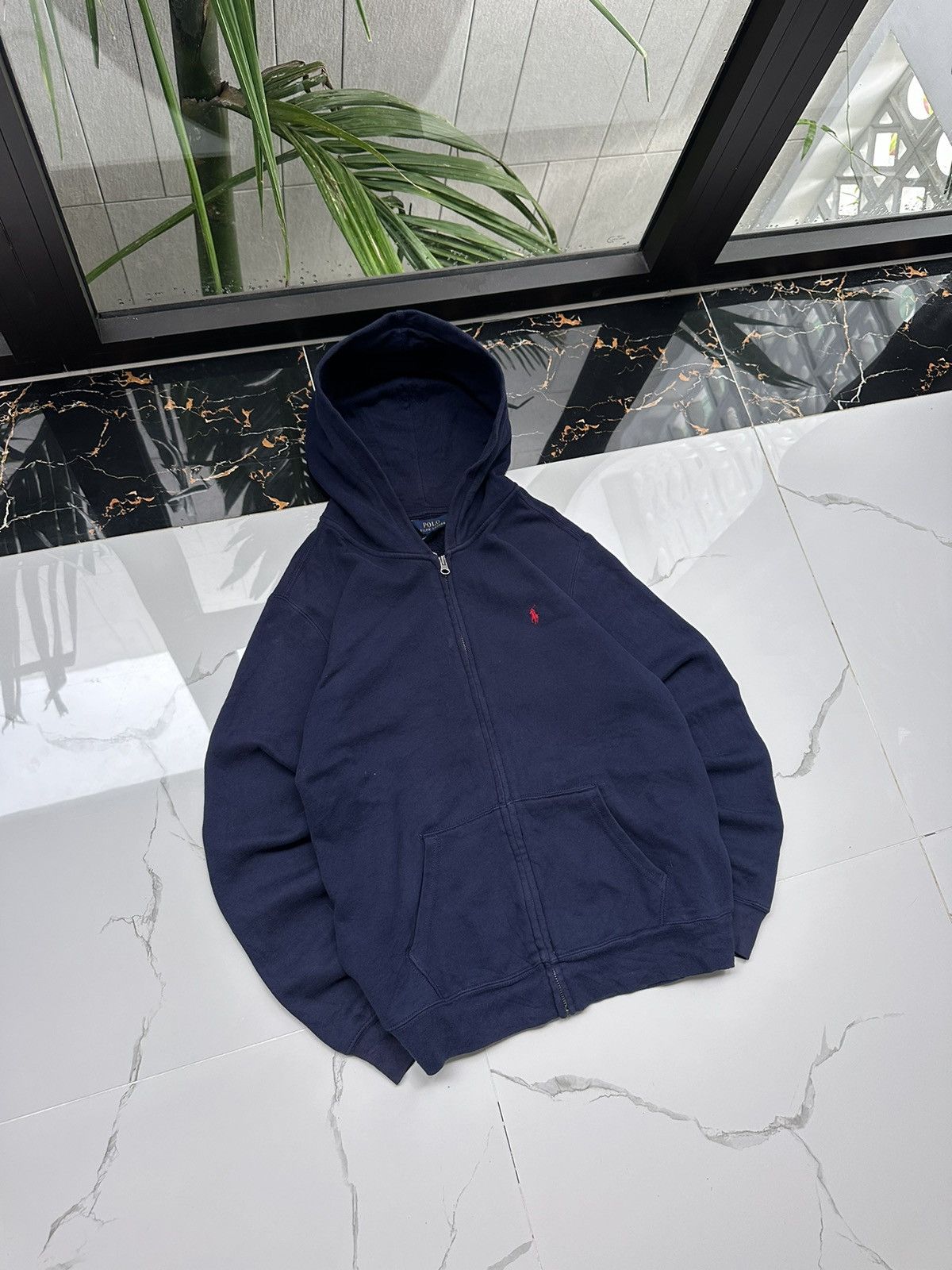 Polo Ralph Lauren × Vintage POLO RALPH LAUREN VINTAGE BASIC LOGO STREETWEAR ZIP HOODIE Size US S / EU 44-46 / 1 - 1 Thumbnail