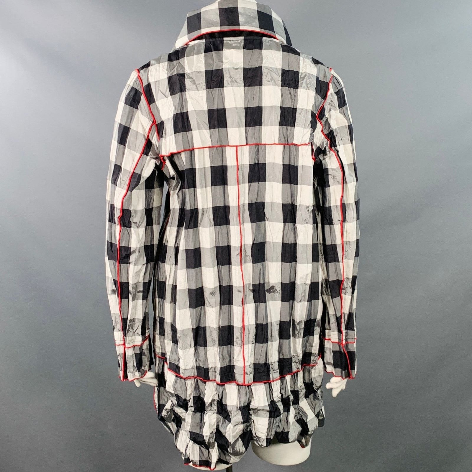 Other UBU XL Polyester Blend Gingham Reversible Wide Collar Coat Size XL / US 12-14 / IT 48-50 - 5 Thumbnail