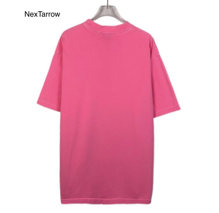 Balenciaga Balenciaga 22 Pink Logo Letter Round Neck Short sleeved T- Size US XXS / EU 40 - 2 Thumbnail