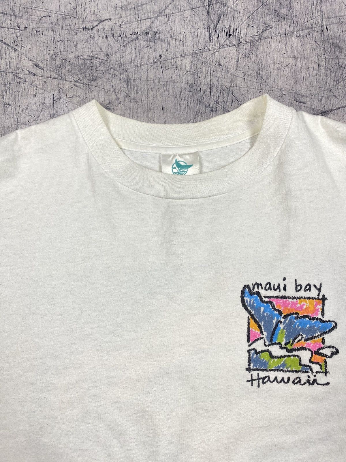 Other Vintage 1994 Maui Bay Hawaii Fish Graphic Tee Size US L / EU 52-54 / 3 - 12 Thumbnail