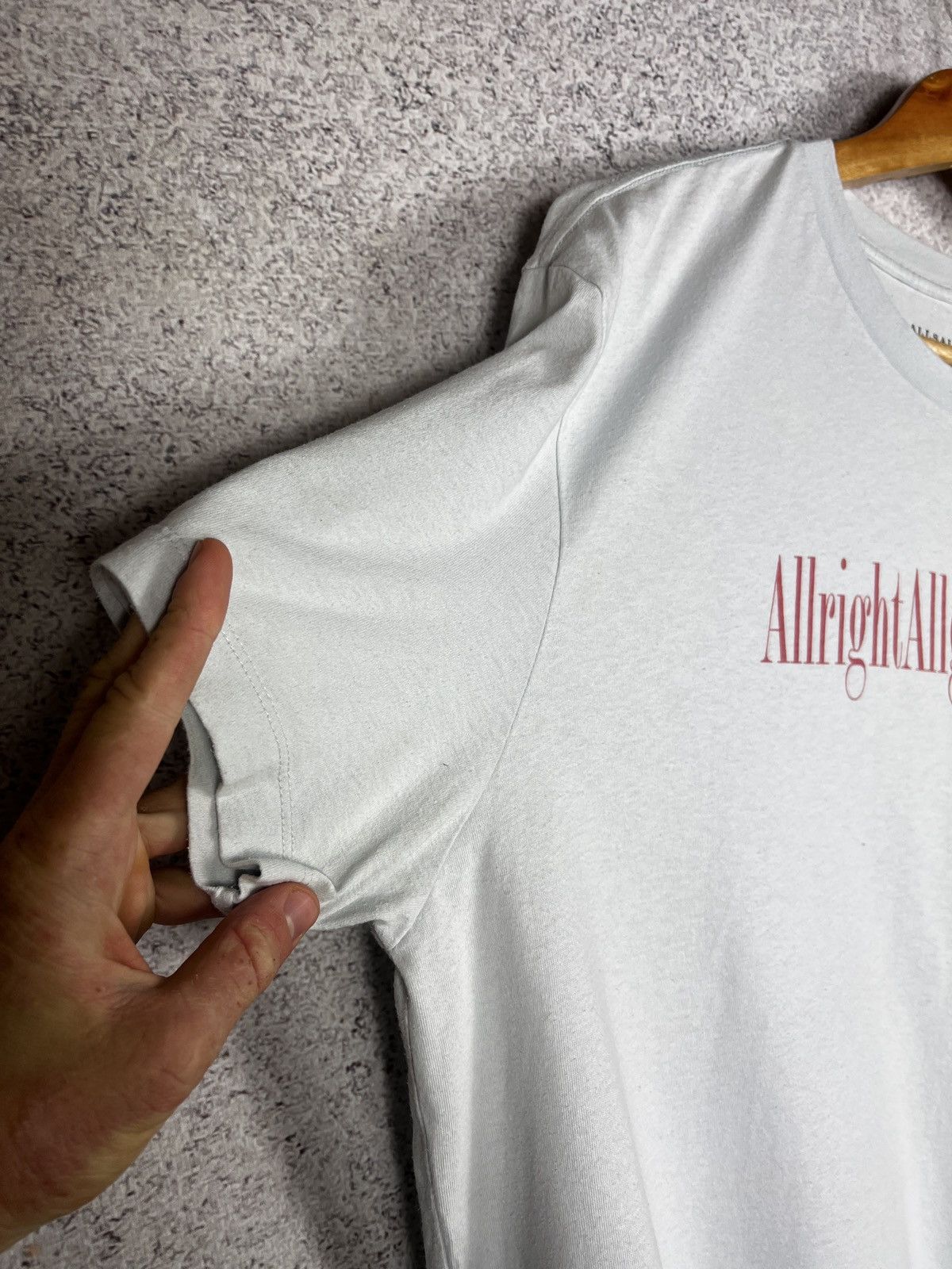 Allsaints Allsaints Big Logo Oversized Fit Tee Sky colour Size US S / EU 44-46 / 1 - 6 Thumbnail
