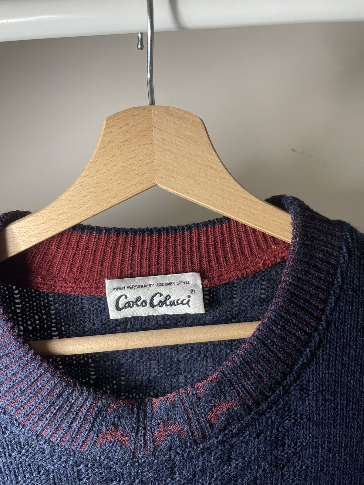 Carlo Colucci × Vintage Vintage West Germany Carlo Colucci Knitted Sweater Size US XL / EU 56 / 4 - 2 Thumbnail