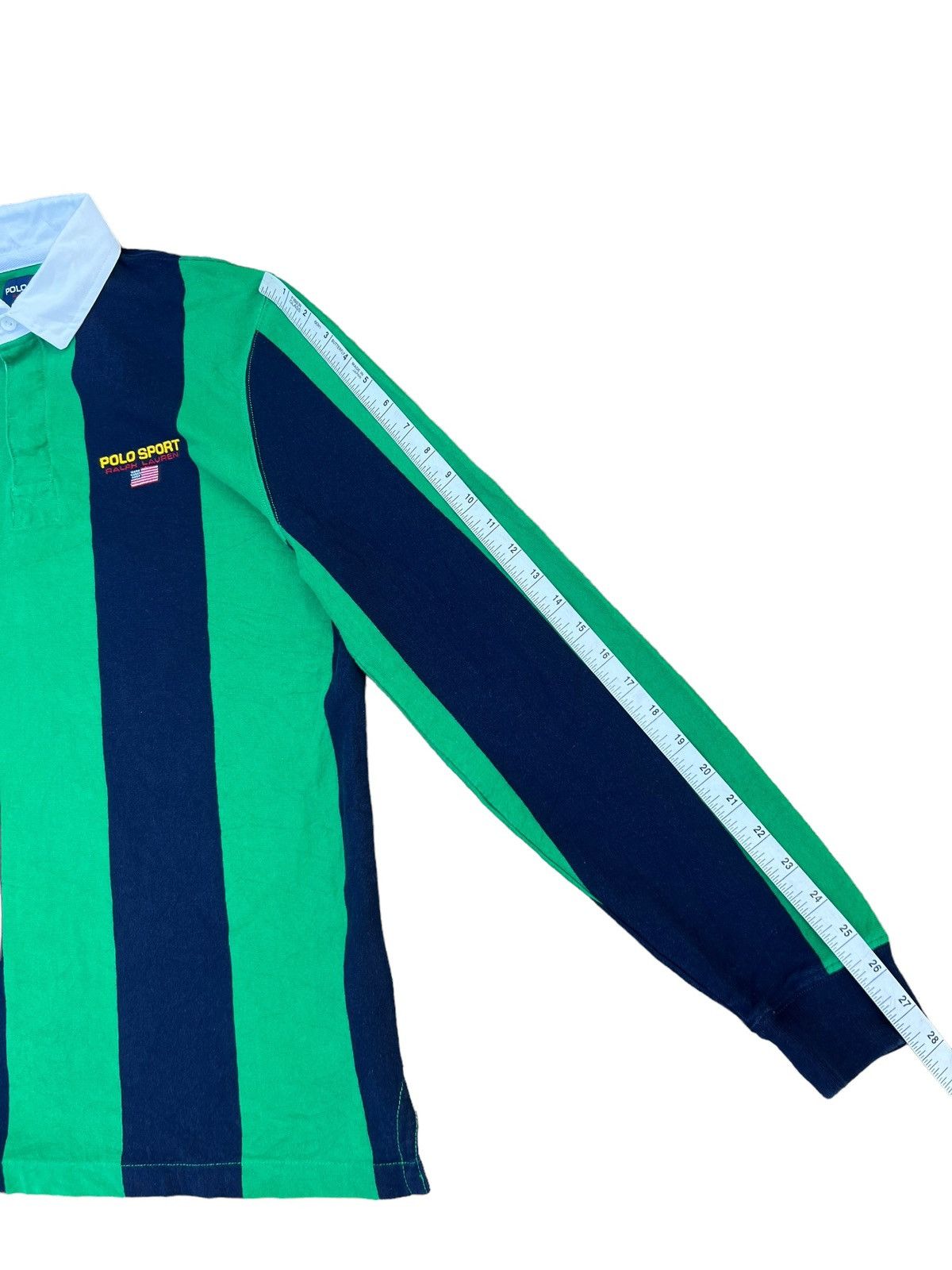 Polo Ralph Lauren Polo Sport Ralph Lauren USA Flag Color Block Rugby Shirt Size US L / EU 52-54 / 3 - 3 Thumbnail