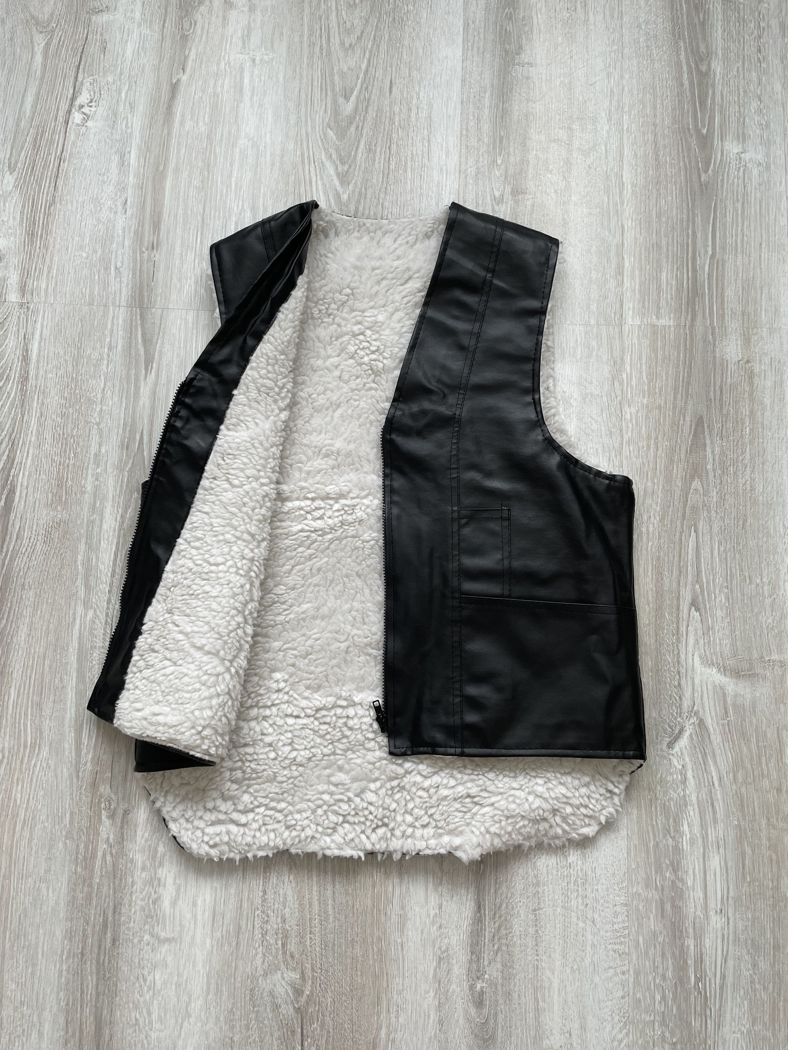 If Six Was Nine Vintage Ecco Leather Vest Retro Style Size US M / EU 48-50 / 2 - 5 Thumbnail