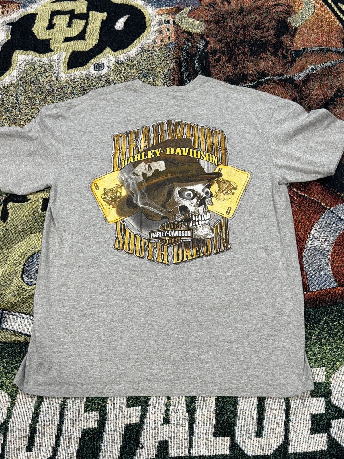 Harley Davidson Harley Davidson Deadwood South Dakota Tee Size US XL / EU 56 / 4 - 1 Thumbnail