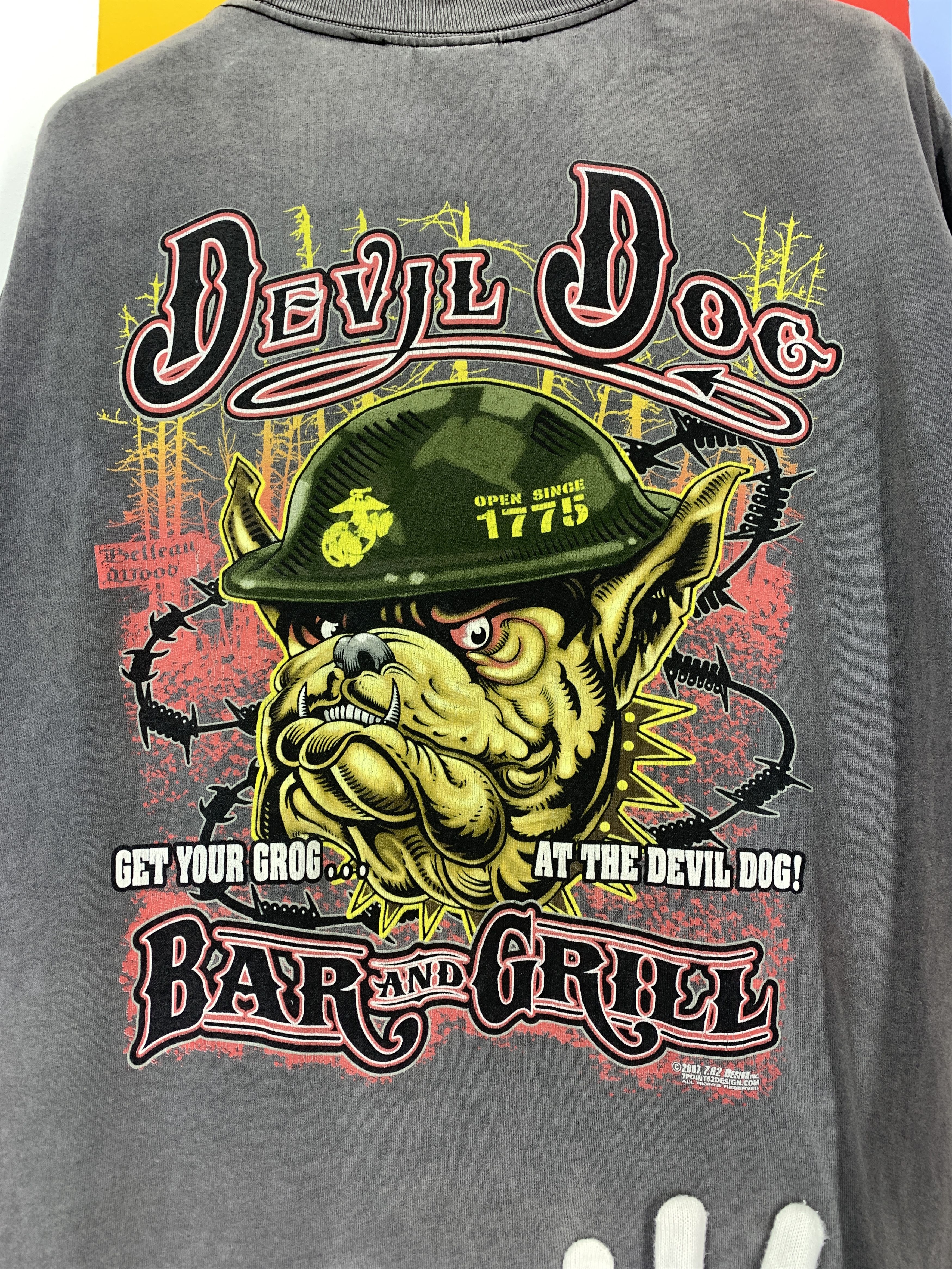 Other 2007 DEVIL DOG Crew Neck T Shirt #2263/19 Size US XL / EU 56 / 4 - 2 Thumbnail