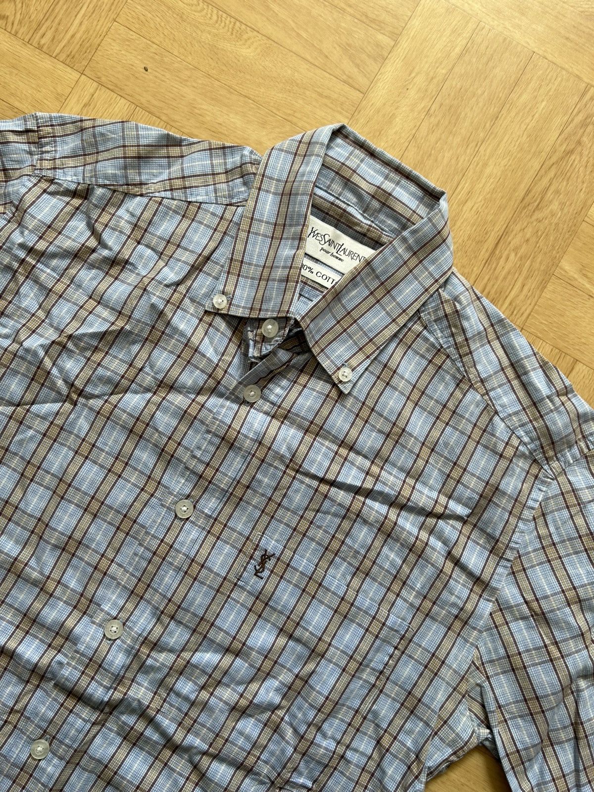 Yves Saint Laurent YSL YVES SAINT LAURENT VINTAGE SHORT SLEEVE SHIRT SIZE S Size US S / EU 44-46 / 1 - 1 Thumbnail