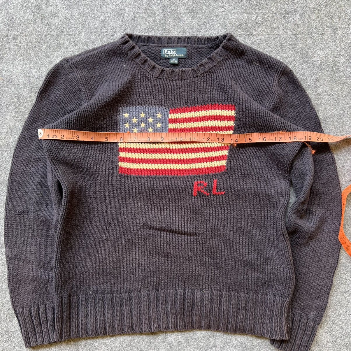 Ralph Lauren Vintage Polo Ralph Lauren American Flag Knit Sweater Size M / US 6-8 / IT 42-44 - 5 Thumbnail
