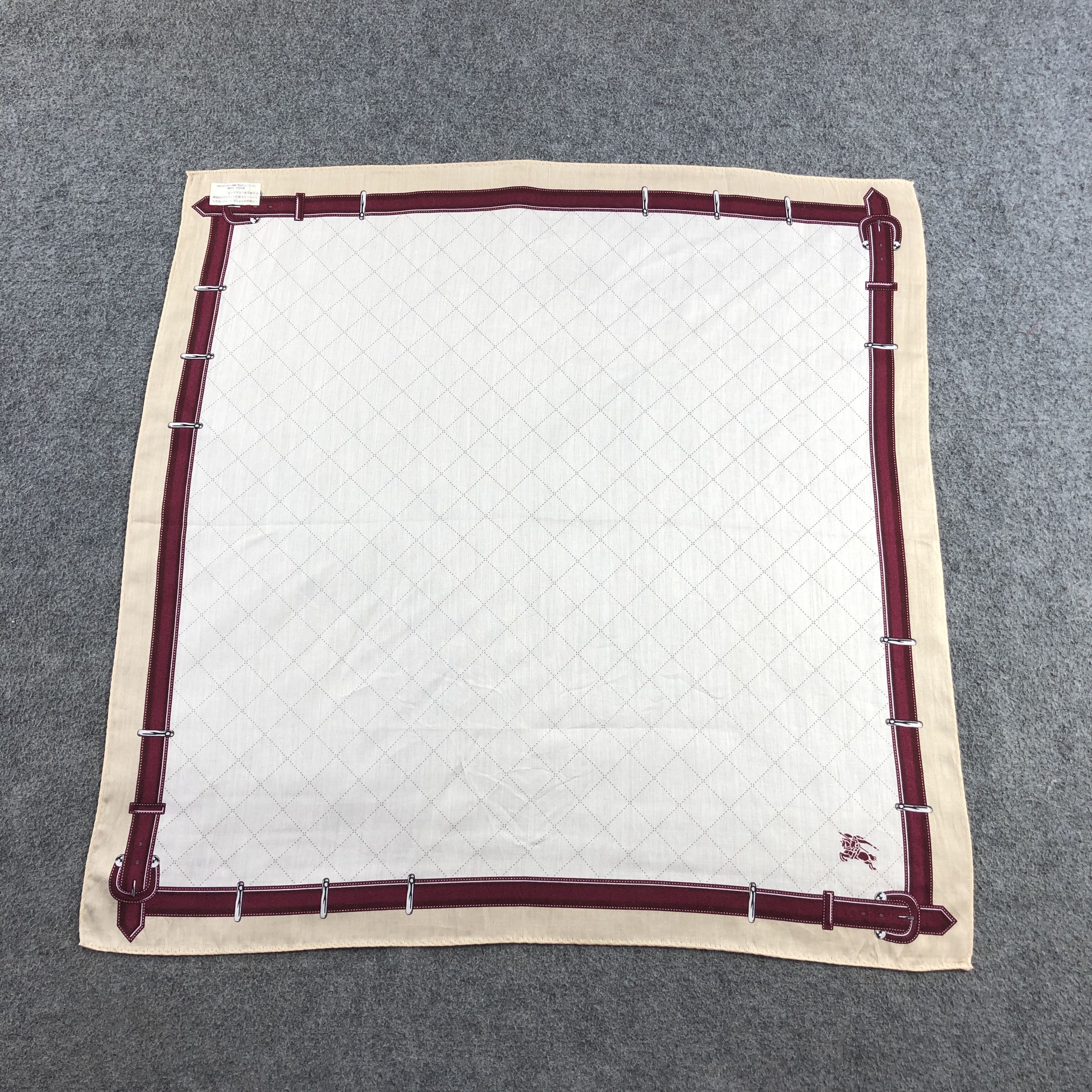 Burberry Burberrys Handkerchief Neckerchief Bandana H2790 Size ONE SIZE - 2 Thumbnail