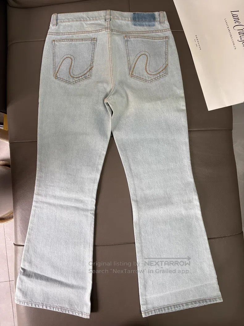 ERL ERL Men's Flared Washed Denim Pants Size US 34 / EU 50 - 2 Thumbnail