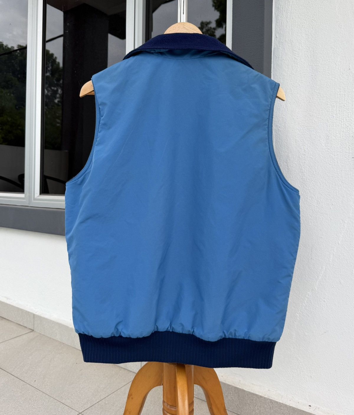 Patagonia Vintage 80s Patagonia Fleece Lined Vest Blue Outdoor USA Size US M / EU 48-50 / 2 - 2 Thumbnail