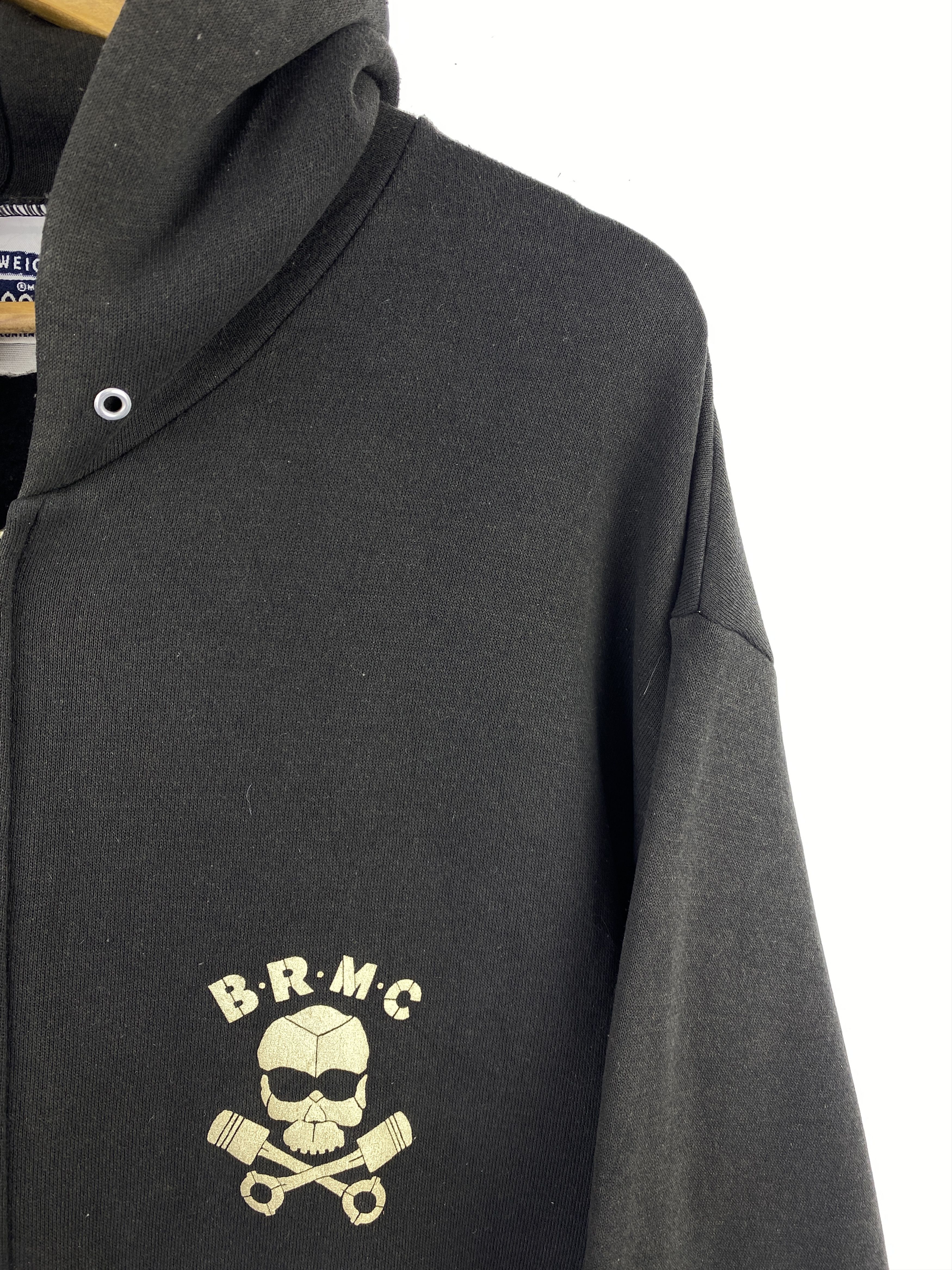 Lee Vintage 90s Lee BMRC Biker Style Zipper Up Hoodie SH0445 Size US XL / EU 56 / 4 - 13 Thumbnail