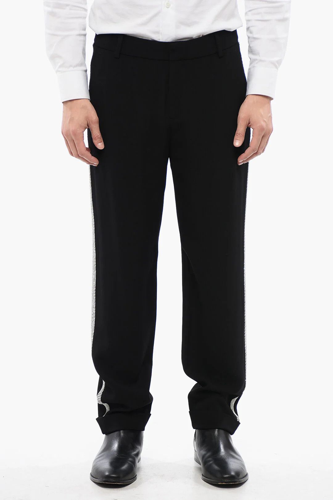 Balmain og1mm0326 Viscose Chinos Pant in Black Size US 30 / EU 46 - 1 Thumbnail