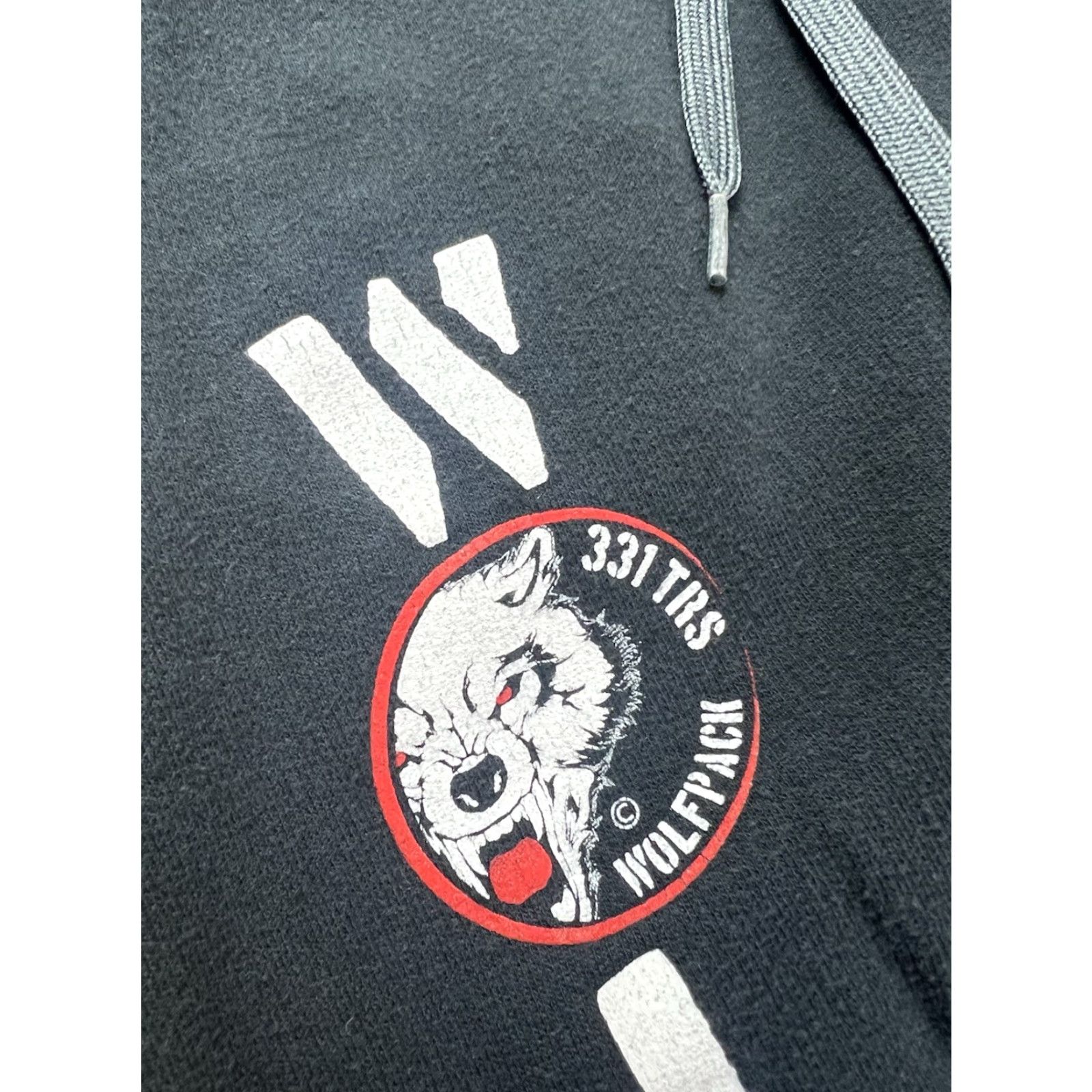 Jerzees Wolfpack 331 TRS Air Force Military Black Sweatpants Joggers Large Men Regular Pants Sweatpants Military Air Force Black Mens Large Size US 33 - 4 Thumbnail