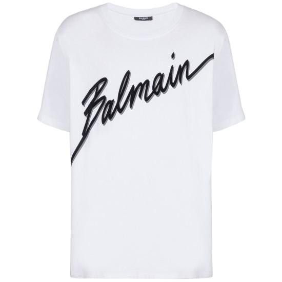 Balmain BALMAIN Men T-Shirts EH1EG010 BC86 GAB WHITE Size US XL / EU 56 / 4 - 1 Thumbnail