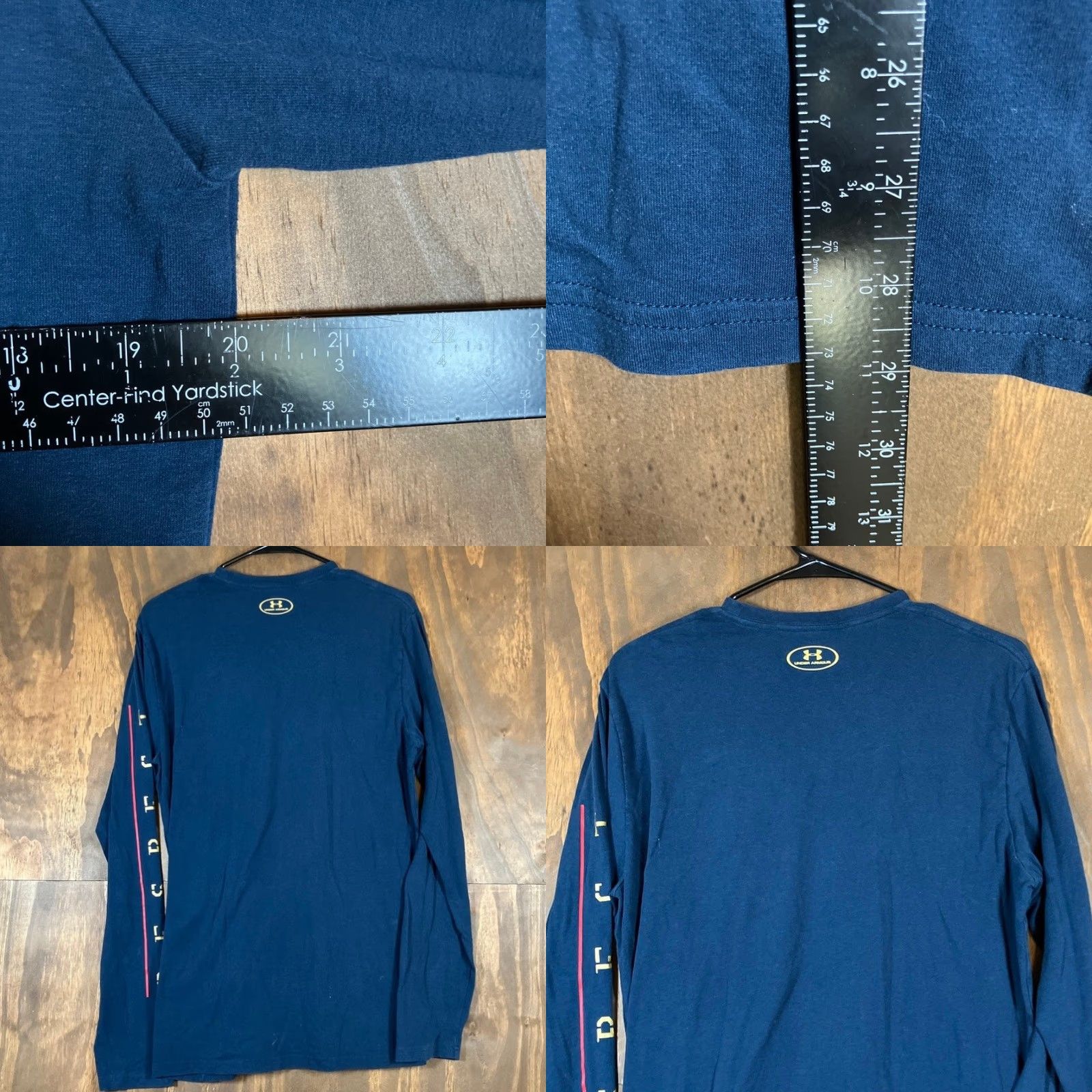 Under Armour Under Armour Mens Shirt Blue Loose Project Rock Freedom Respect Veteran M Shirt Long Sleeve Crew Neck Jersey Cotton Polyester Spandex Size US M / EU 48-50 / 2 - 8 Thumbnail